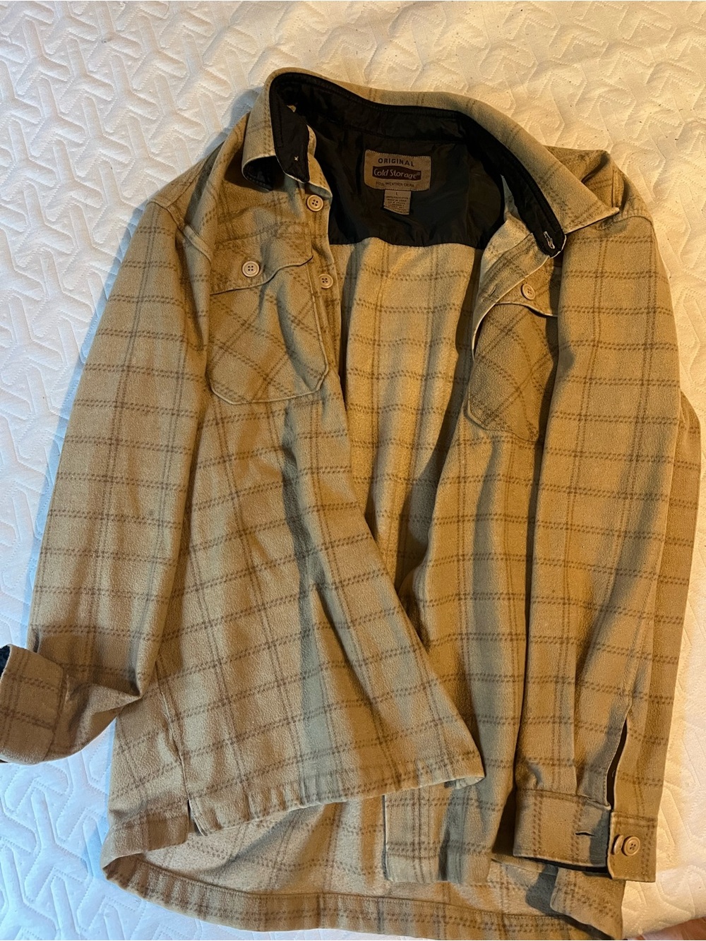 Vintage Men’s Tan Plaid Jacket